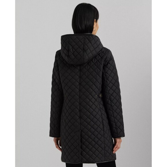 Lauren Ralph Lauren Women's Diamond Quilted Hooded Jacket NWT $235 - Picture 4 of 10